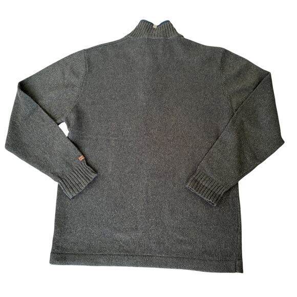 Columbia Sweater L 1/4 Zip Y2K Knit Pullover Hunting Stripe Outdoor Hiking - Picture 6 of 7